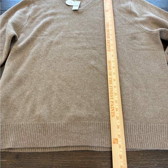 J. Crew Relaxed midweight cashmere V-neck sweater XL - Picture 6 of 12